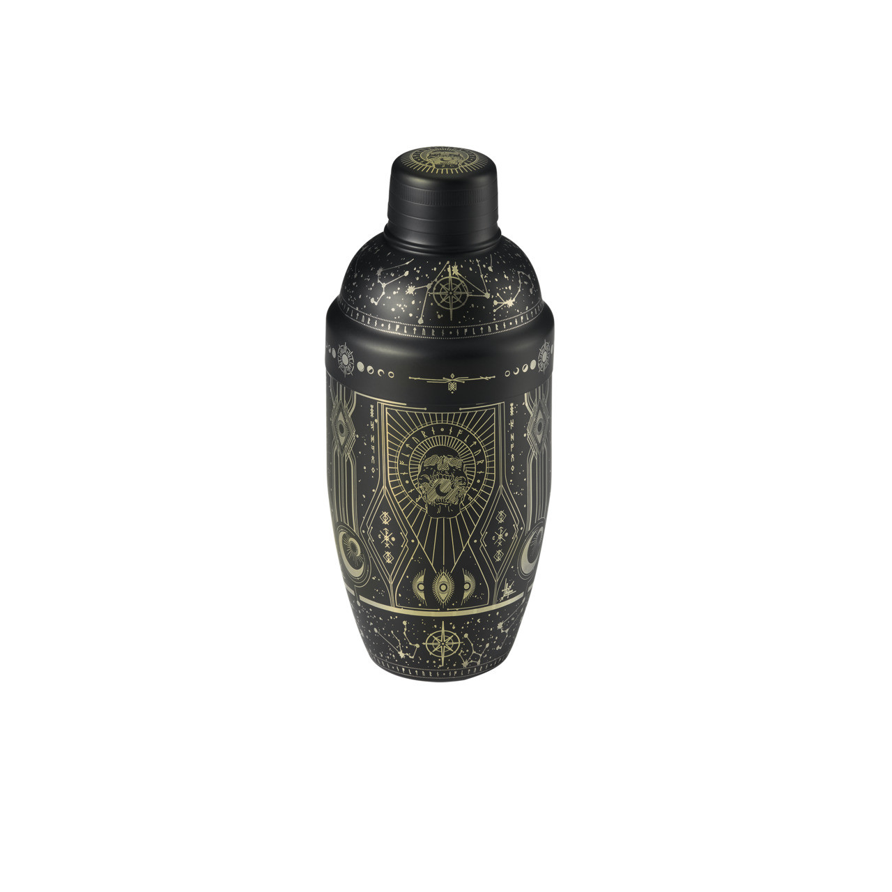 Shaker Tattoo ø 85 mm / 0,50 l schwarz / gold